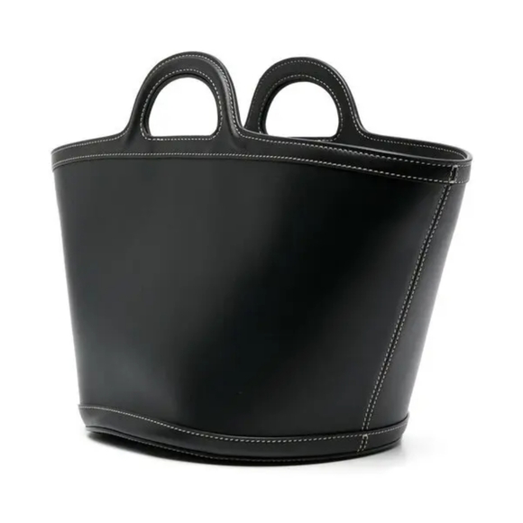 Marni Small Black Leather Tote Handbag NWT - Picture 3 of 8